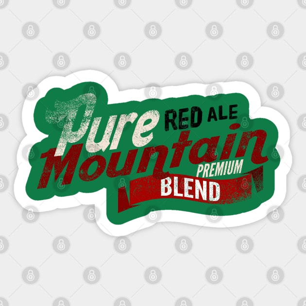 Red Ale beer design vintage distressed Sticker by SpaceWiz95